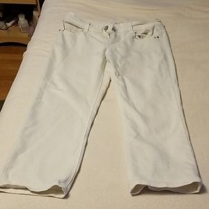 Candies White Jean Calf Pants